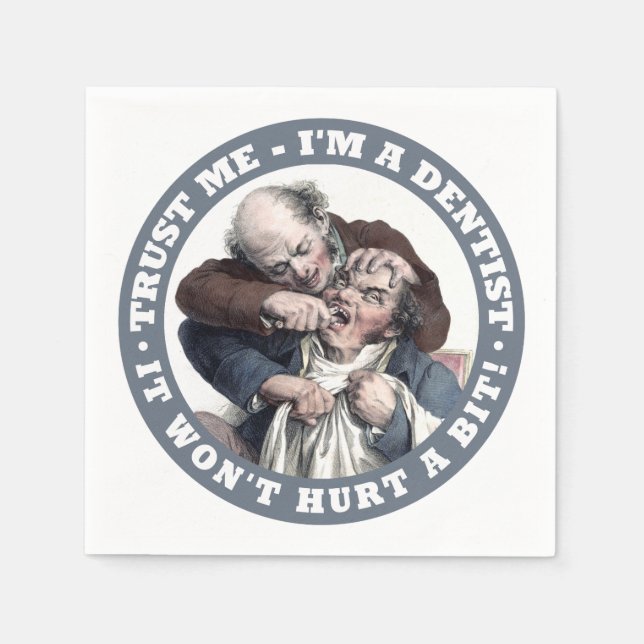DENTIST humor paper napkins (Front)