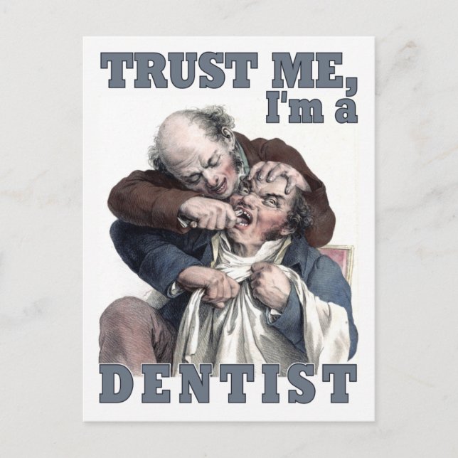 DENTIST humor postcard (Front)