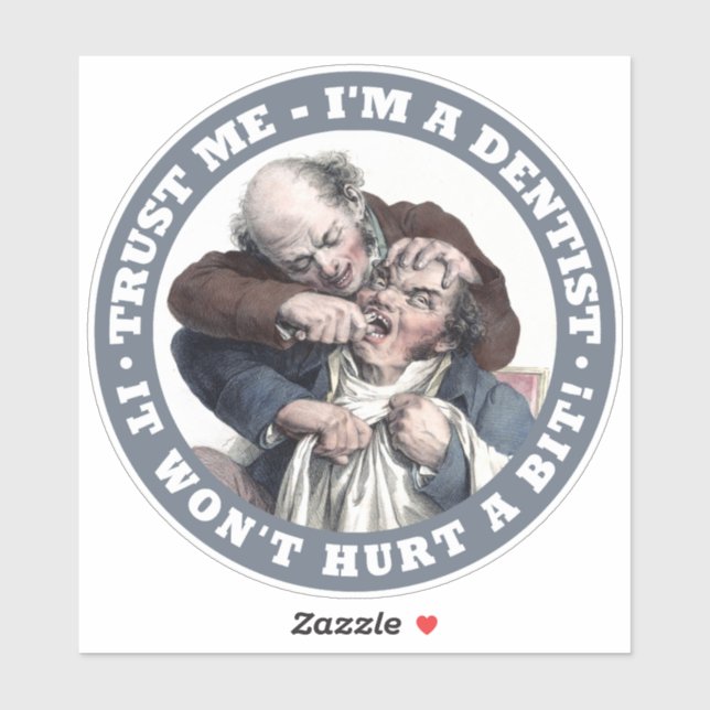 DENTIST humor sticker (Sheet)