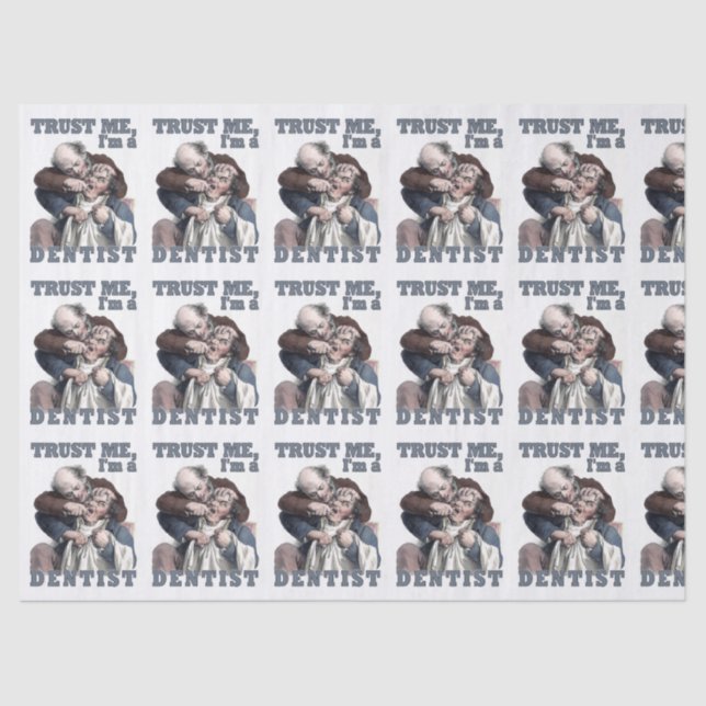 DENTIST humor tissue paper (Front)