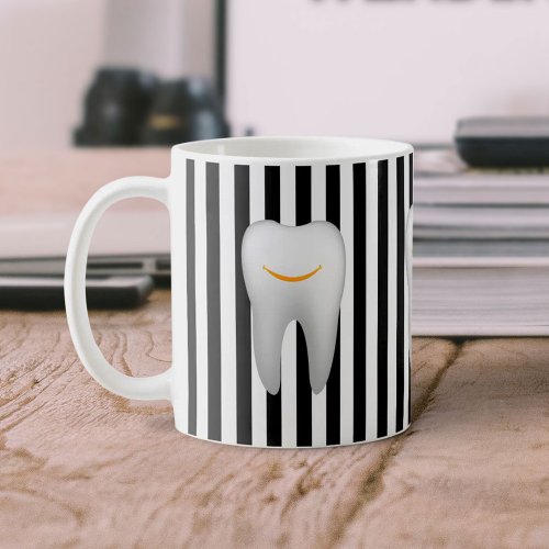 Dentist Hygienist Dental Assistant Modern Stripes Coffee Mug