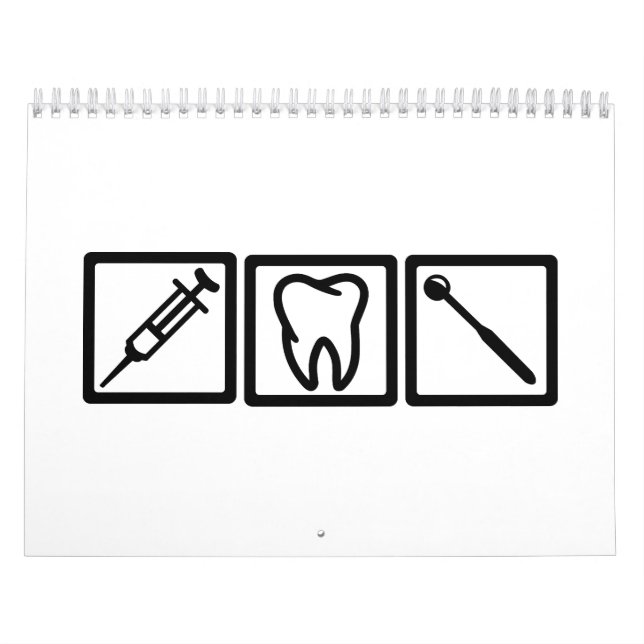 Dentist icons symbols calendar (Cover)