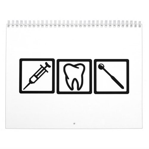Dentist icons symbols calendar