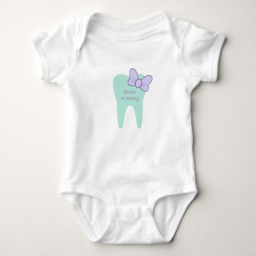 Dentist in training baby one_piece baby bodysuit