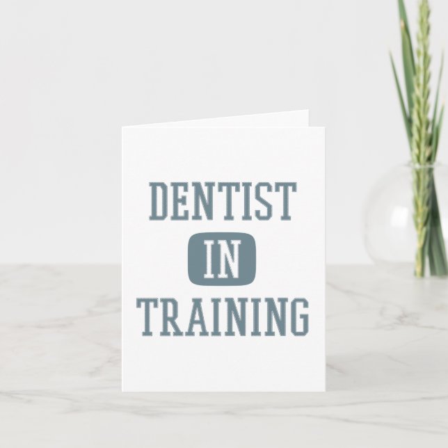 Dentist in Training Future Dentist Dental Student Card (Front)