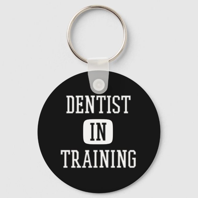 Dentist in Training Future Dentist Dental Student Keychain (Front)