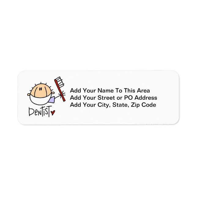 Dentist Label (Front)