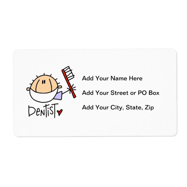 Dentist Label (Front)