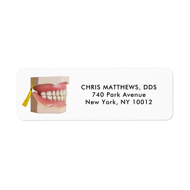 Dentist Label (Front)