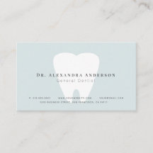Dentist Light Blue Appointment Card