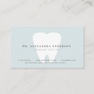 Dentist Light Blue Appointment Card