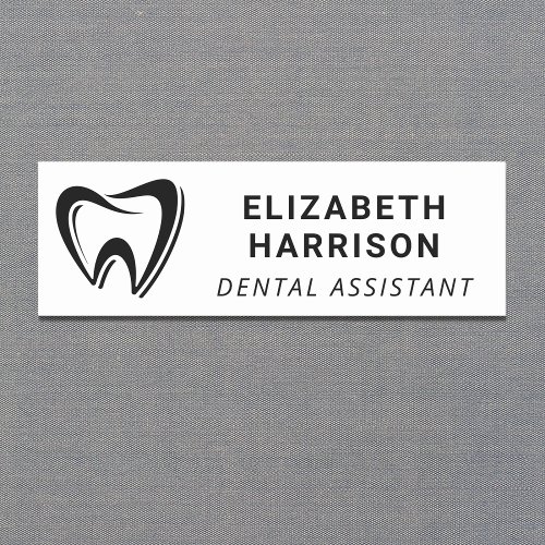 Dentist Logo Dental Office Name Tag