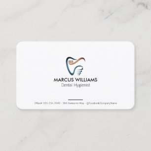 Dentist Logo   Health Care   Teeth Services Business Card