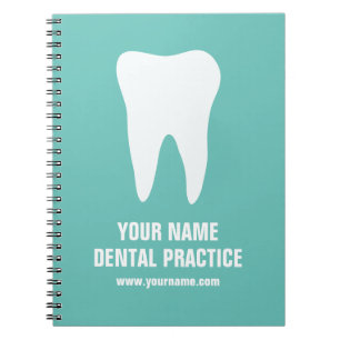 Dentist logo notebook for dental practice 
