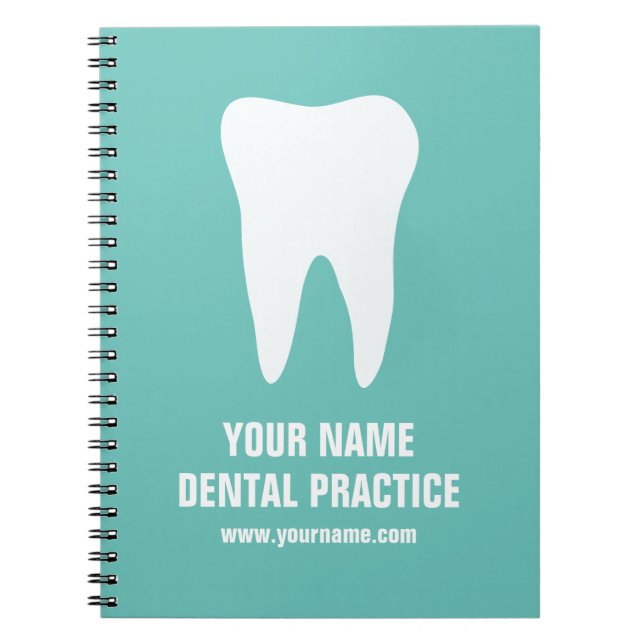 Dentist logo notebook for dental practice  (Front)
