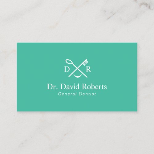 Dentist Minimalist Dental Logo Teal Appointment