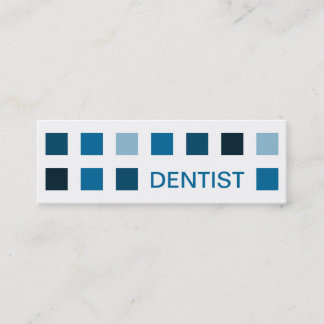 DENTIST (mod squares) Mini Business Card