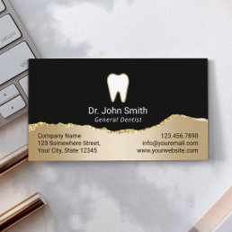 Dentist Modern Black &amp; Gold Dental Appointment