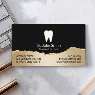 Dentist Modern Black & Gold Dental Appointment