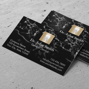 Dentist Modern Marble Dental Care Appointment Card