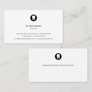 Dentist Modern Simply Business Card