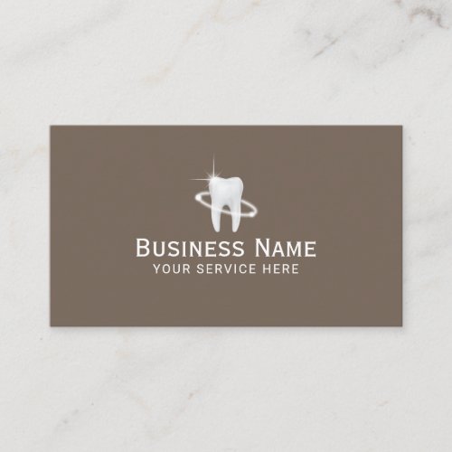 Dentist Modern Tooth Logo Professional Dental Appointment Card