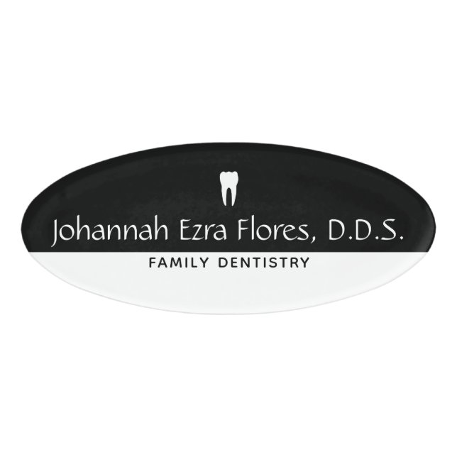Dentist Name Tag (Front)