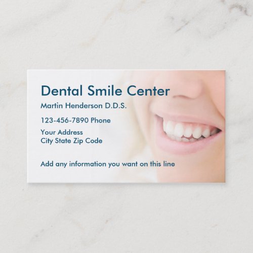 Dentist Office Appointment Card