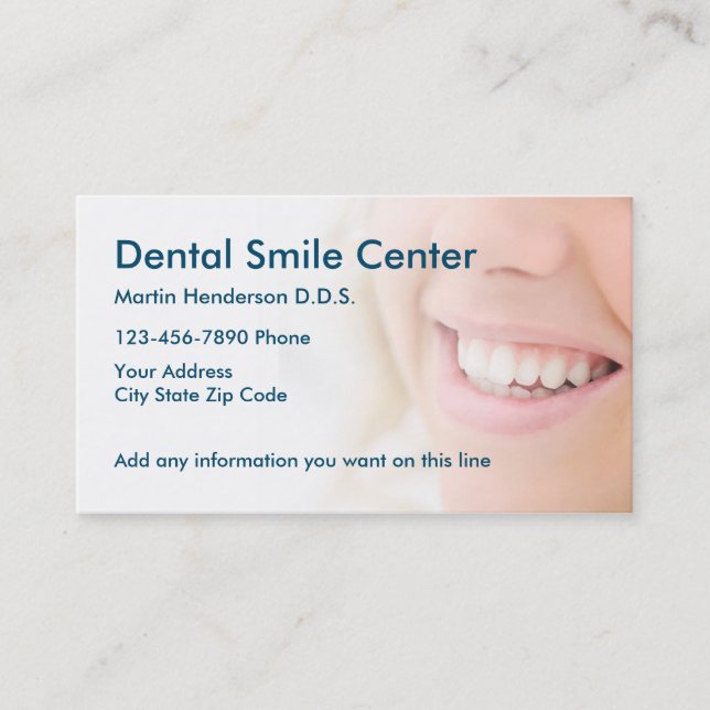 Dentist Office Appointment Card (Front)