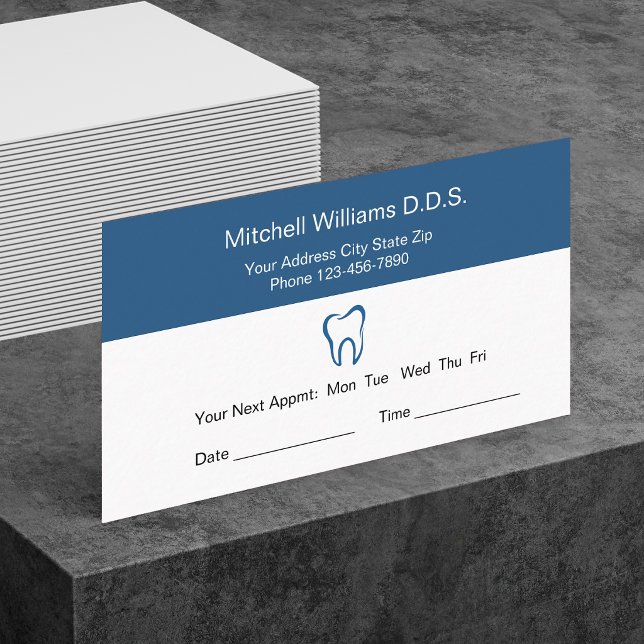 Dentist Office Appointment Cards (Creator Uploaded)
