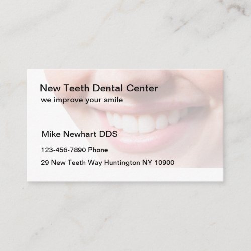 Dentist Office Appointment Reminder And Business Card
