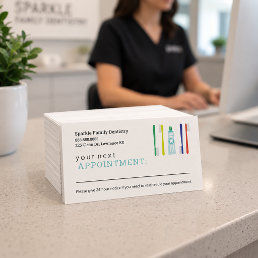 Dentist Office Appointment Reminder Card
