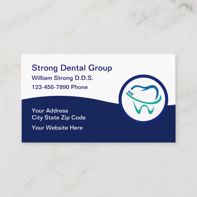 Dentist Office Budget Appointment Cards New (Front)