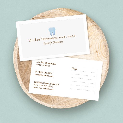 Customizable Dentist Office DDS Appointment Business Card