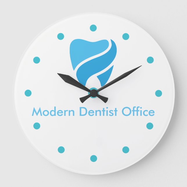 Dentist Office Decorative Design Large Clock (Front)