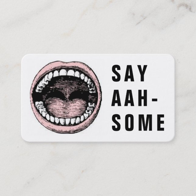 Dentist Office Dental Appointment Card (Front)