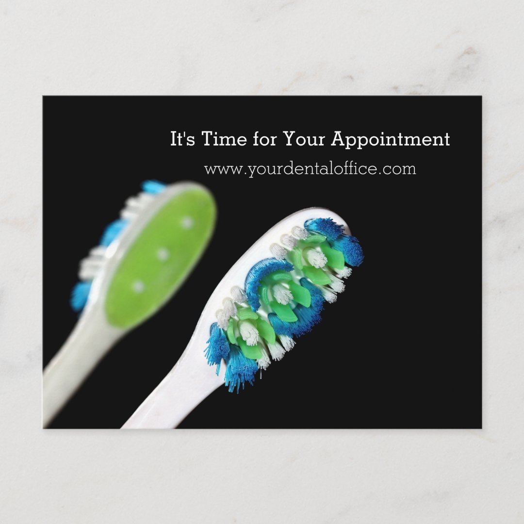 Dentist Office Dental Appointment Reminder Postcard Zazzle