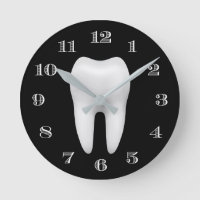 Dentist Office Dental Care White Tooth Plain Black