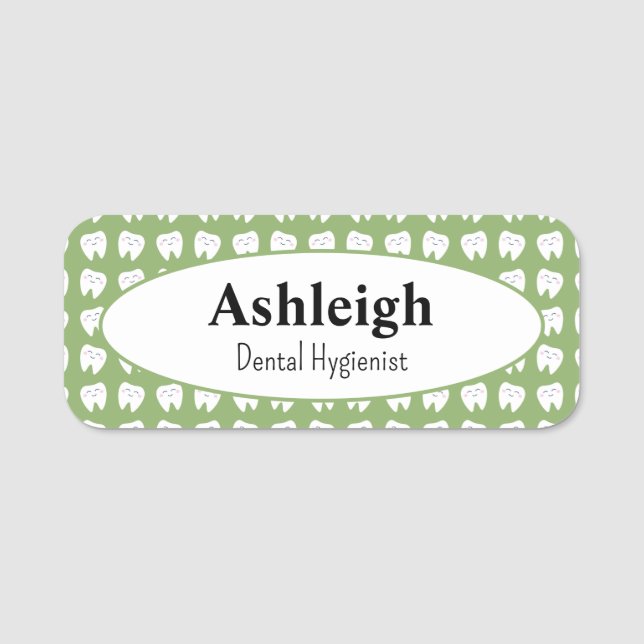 Dentist Office Dental Name Tag (Front)