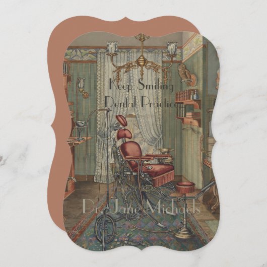 Dentist Office Dental Practice Chair Watercolor (Front/Back)