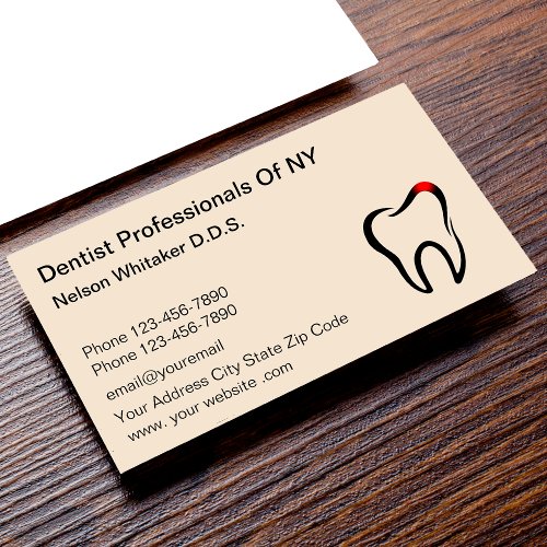 Dentist Office Dental Professionals Business Card