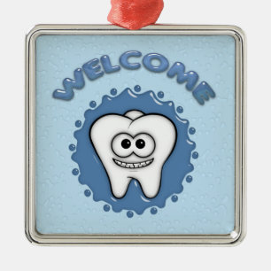 Dentist Office Door Hanger Metal Ornament