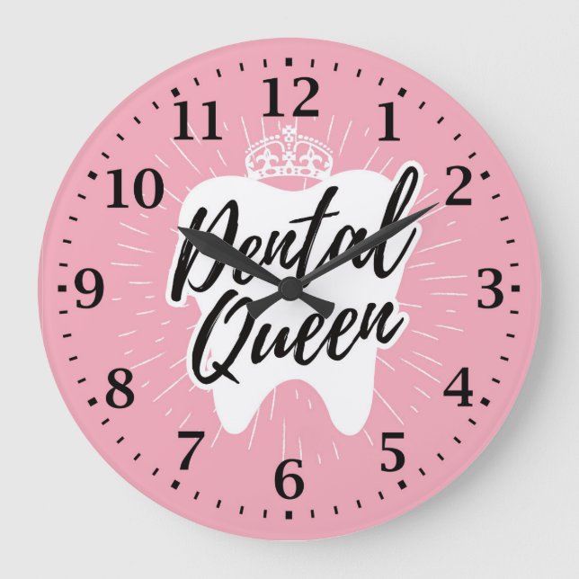Dentist Office Hygienist Wall Clock (Front)