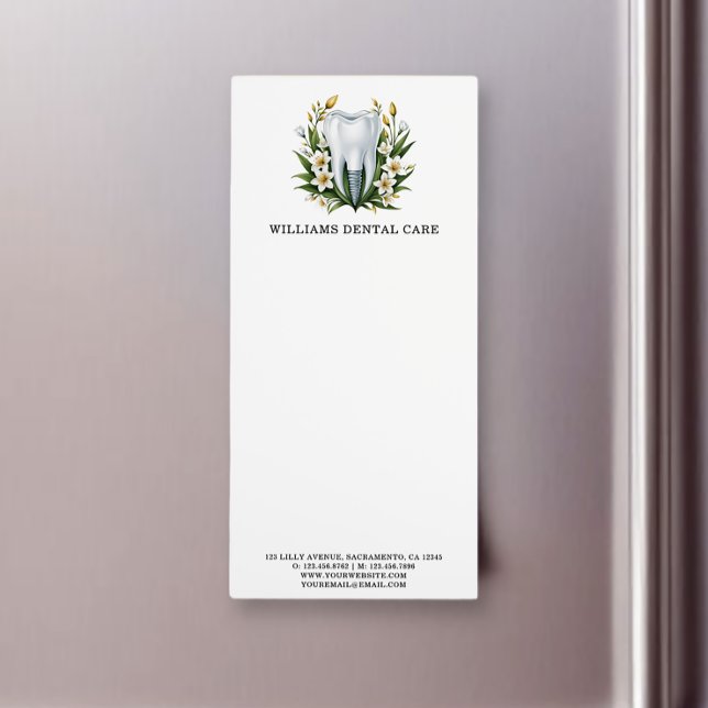 Dentist Office Logo  Magnetic Notepad (Creator Uploaded)