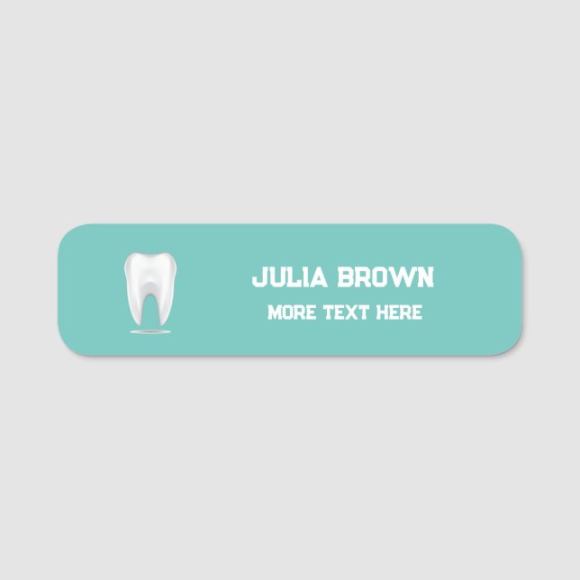 Dentist Office Logo Name Tag (Front)