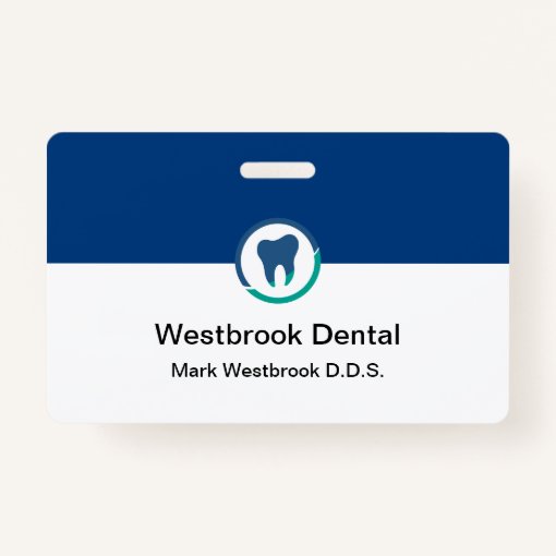 Dentist Office Modern Staff Name Badges Zazzle