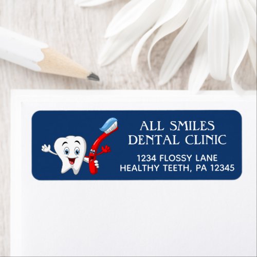 Dentist Office Return Address Labels