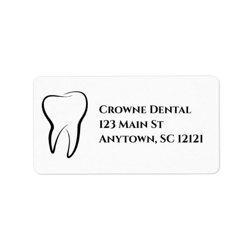 Dentist Office Return Address Labels Personalized