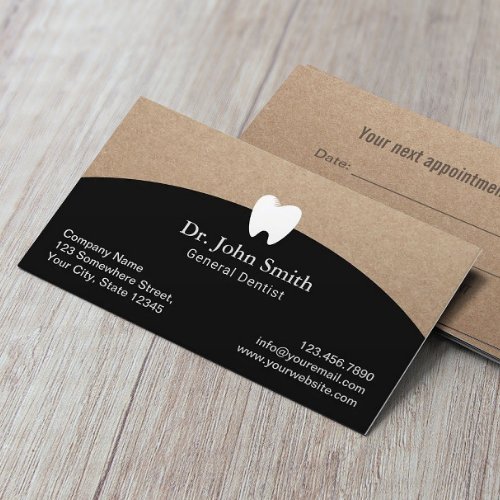 Dentist Office Rustic Kraft Dental Appointment