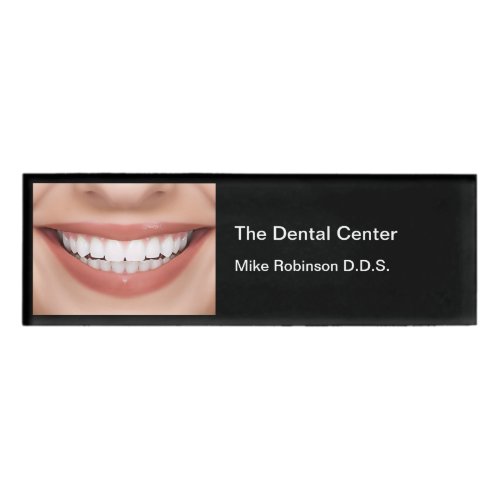 Dentist Office Staff Smile Theme Name Tag